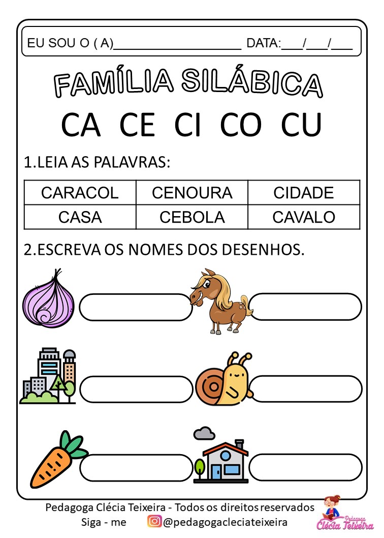 Blog feito com carinho!!! Atividades sobre educação infantil e fundamental.  …  Palavras simples, Atividades de alfabetização, Atividades alfabetização  e letramento