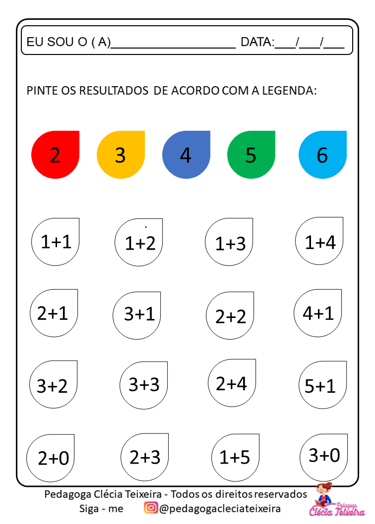 Atividades de Matemática 1º Ano