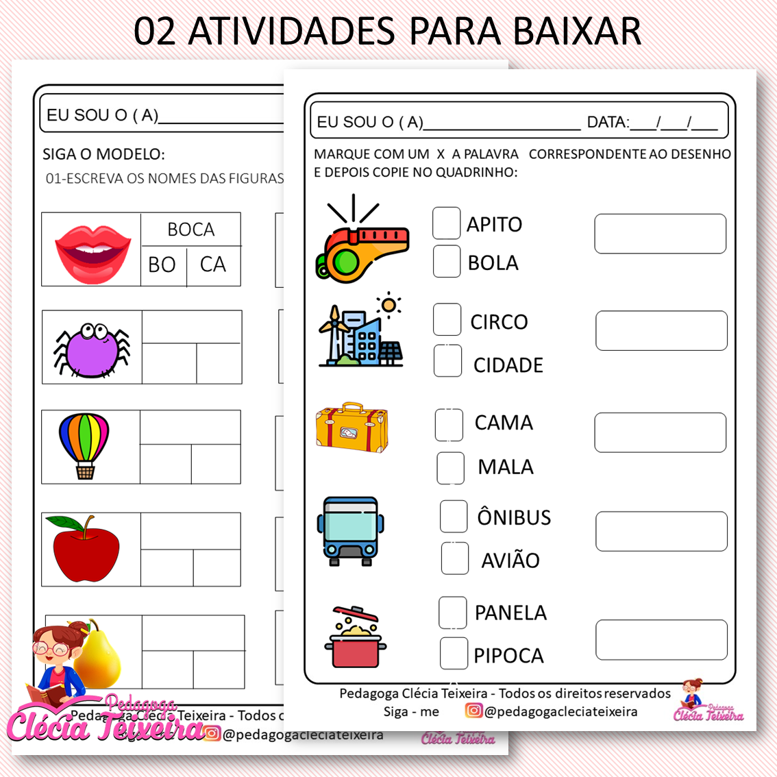 02 Jogos em PDF para baixar – Atividades sílabas  Atividades de  alfabetização, Atividades, Letra b