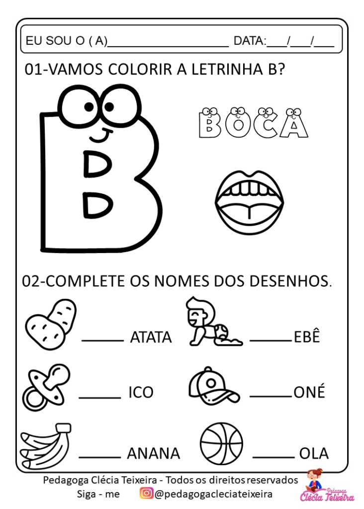 Palavras que começam com A a Z - Alfabetização Infantil