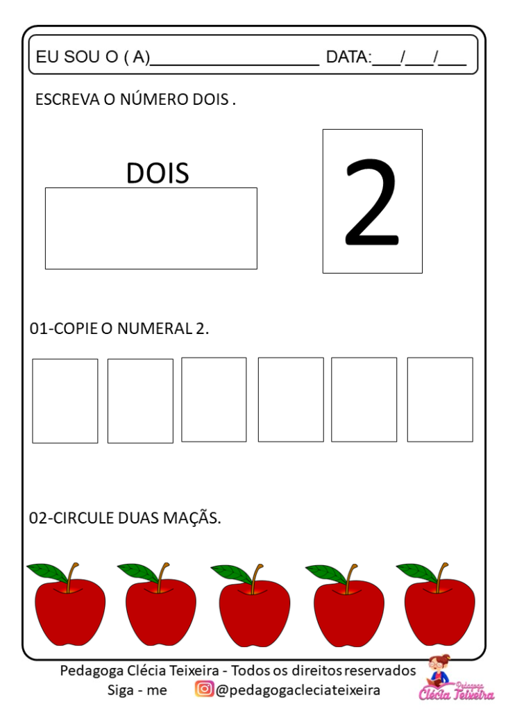 Atividades de matemática para educação infantil