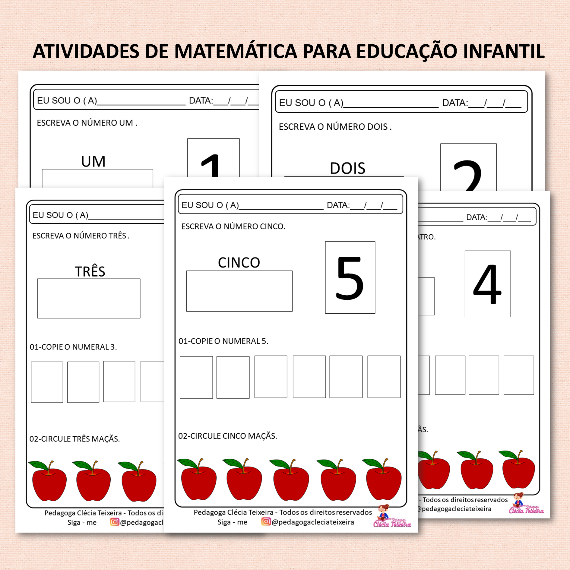 Atividades de matemática para educação infantil