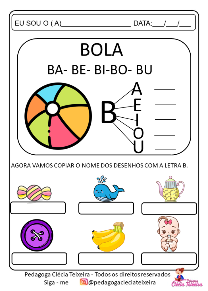 Atividades sílabas simples  - alfabetização