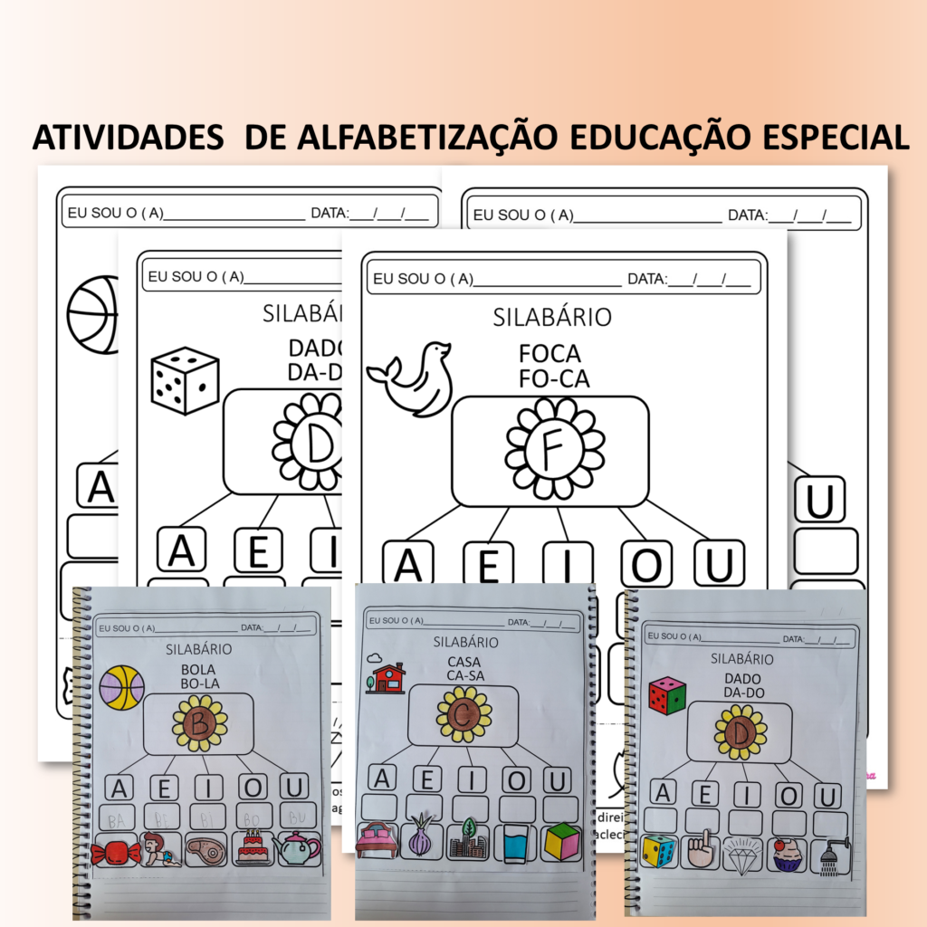 Atividades de alfabetização educação especial - Clécia Teixeira