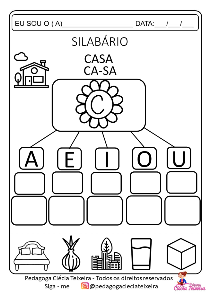 Atividades de alfabetização educação especial