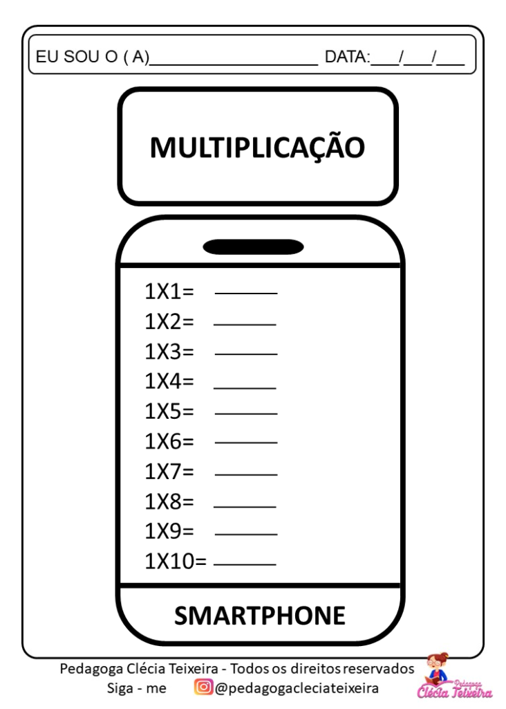 Atividade interativa de matemática para baixar