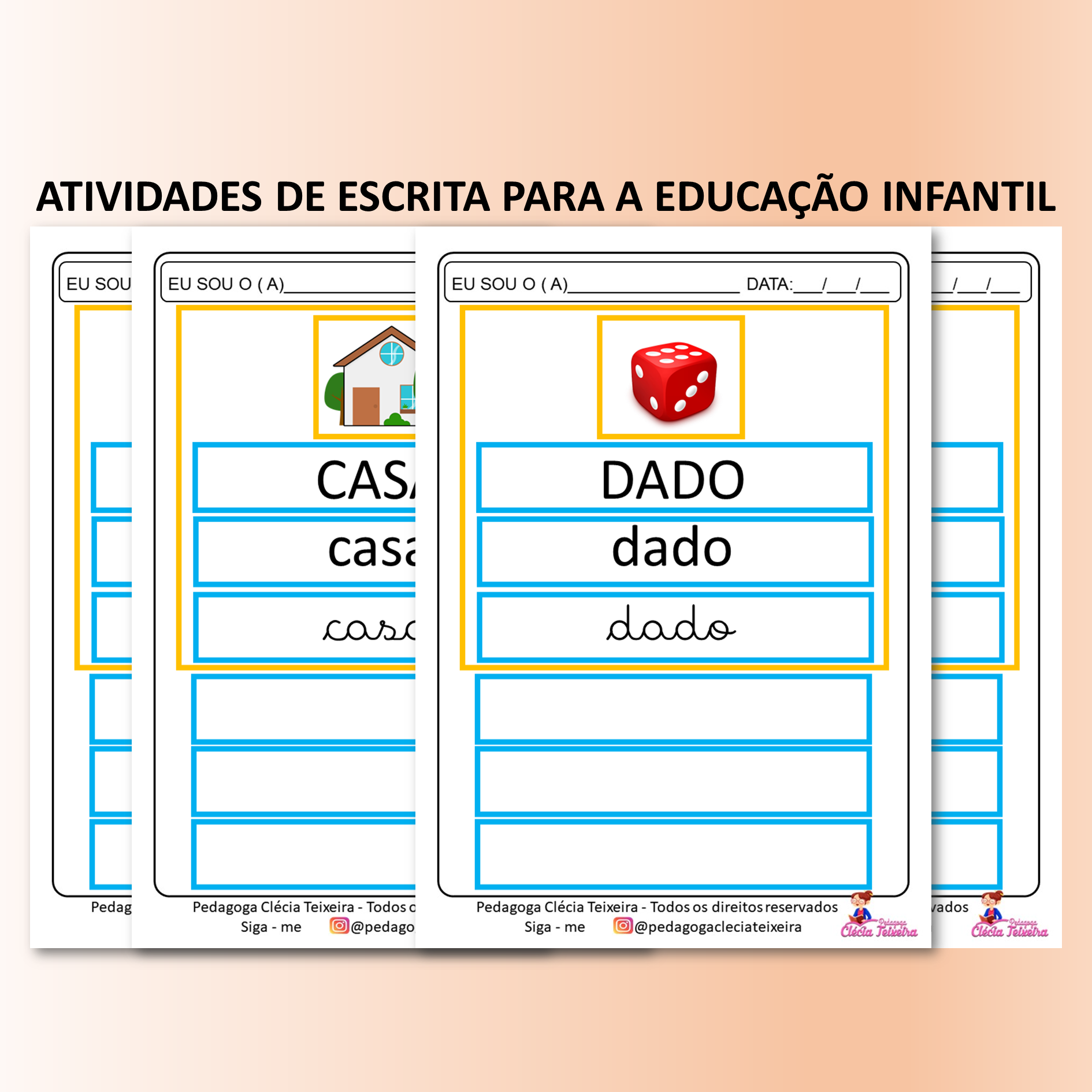 Atividades de escrita para a educação infantil