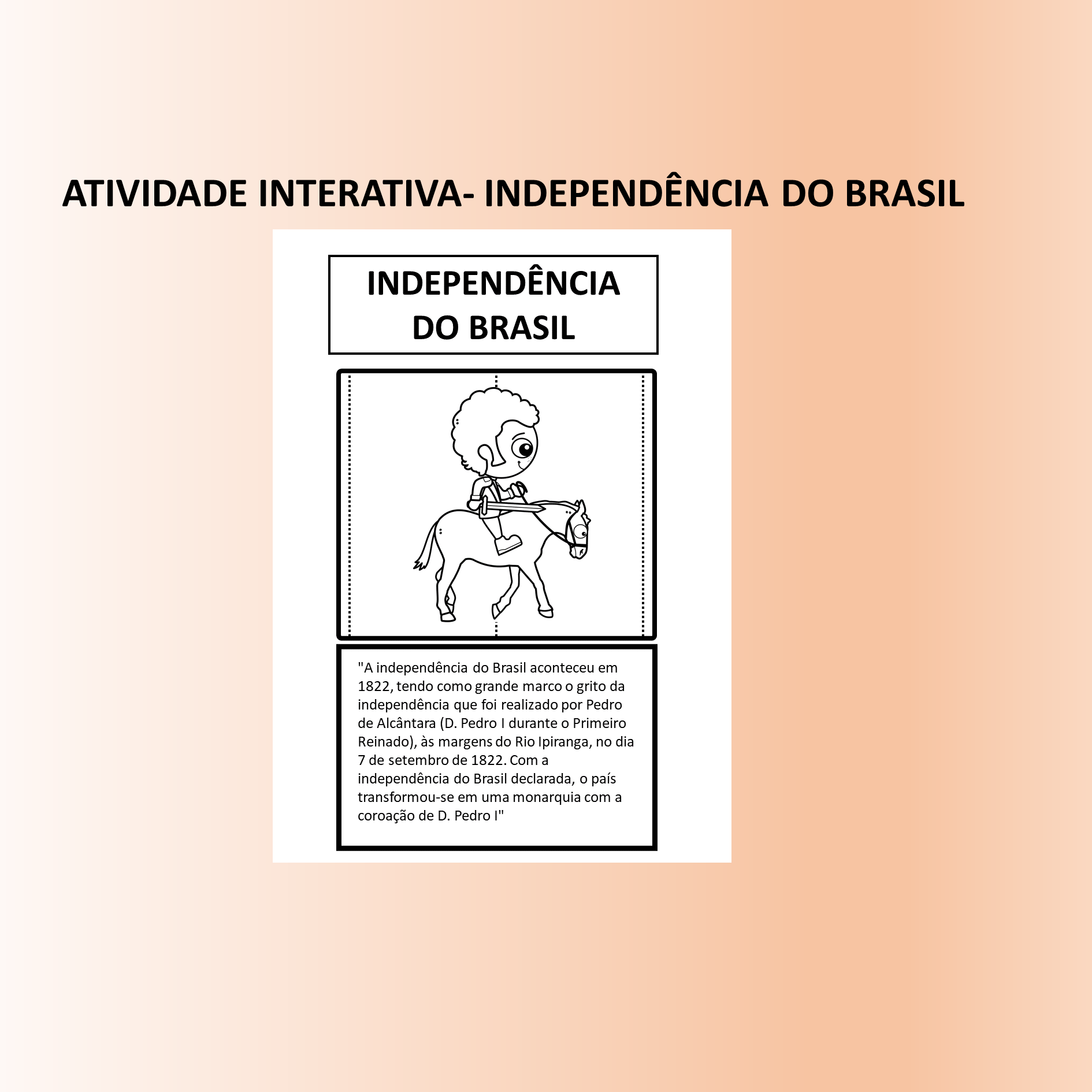 Atividade interativa-Independência do Brasil