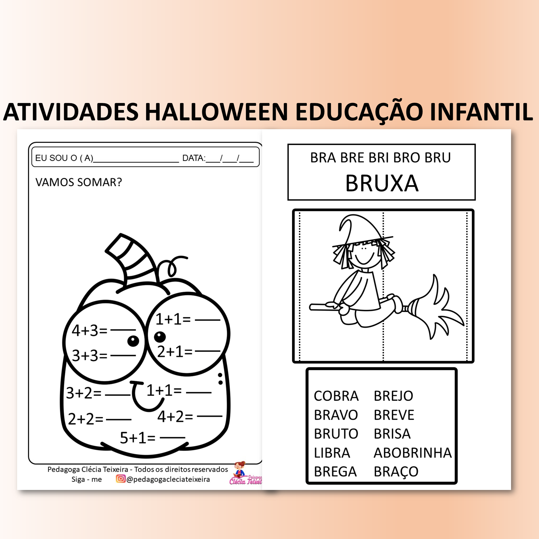 Atividades halloween educação infantil