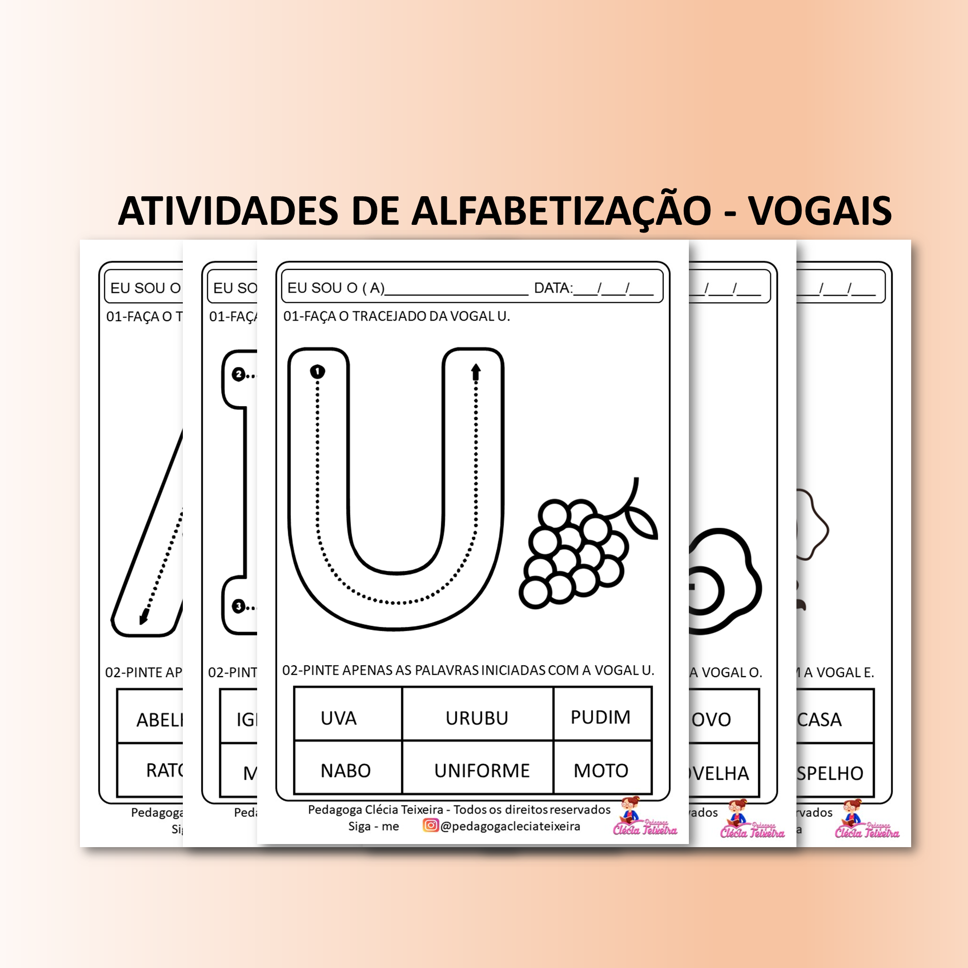 Atividades de Alfabetização -Vogais