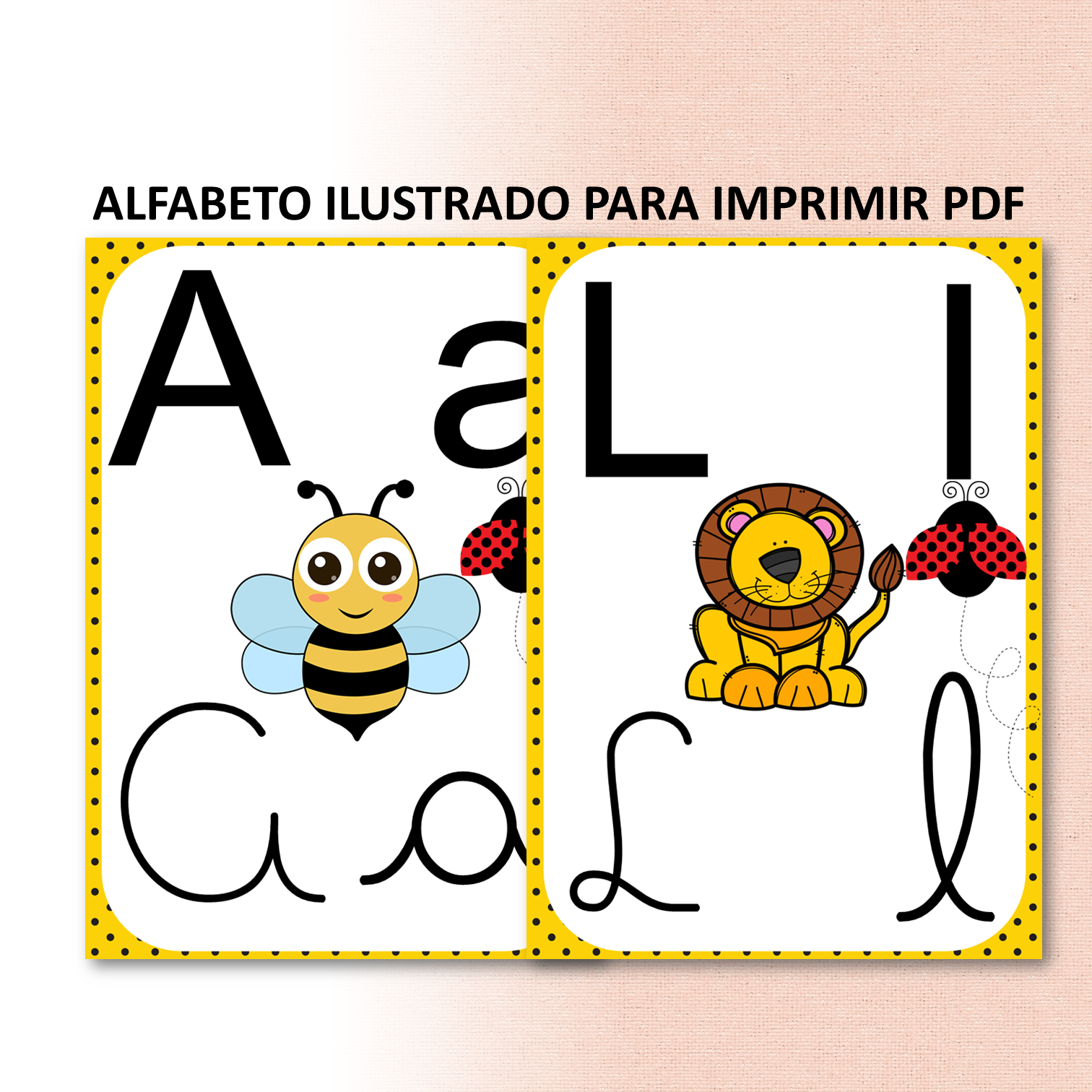 Alfabeto ilustrado para imprimir PDF