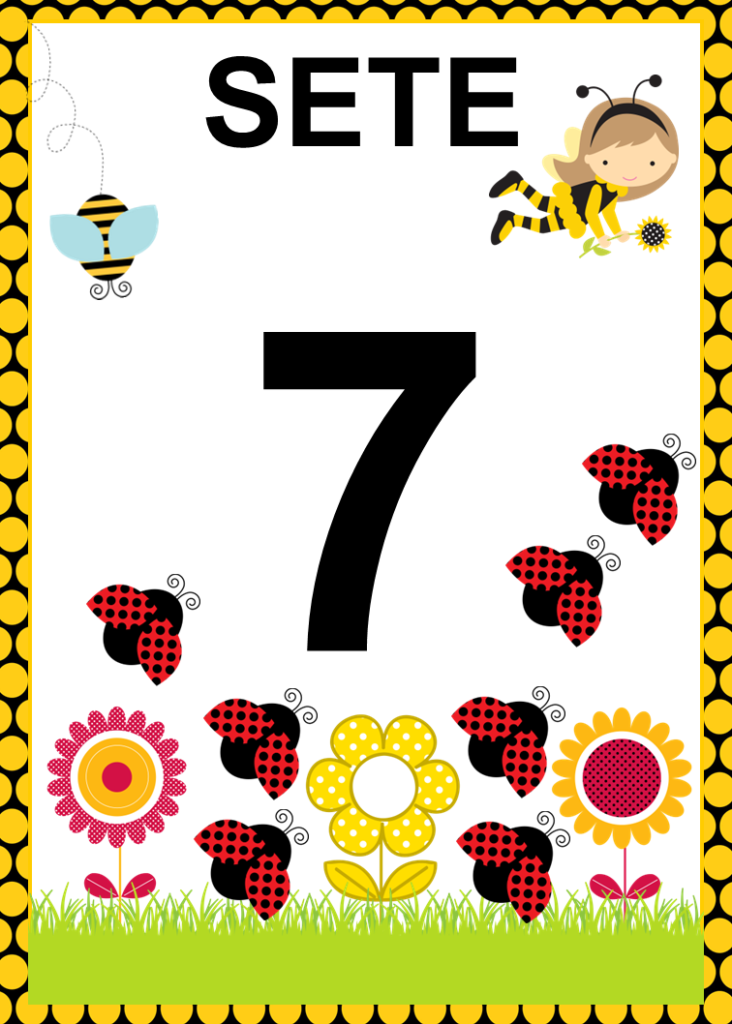 Número de 0 a 10 -abelha