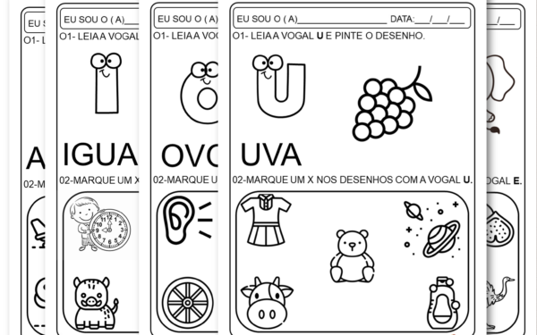 Atividades para imprimir com as vogais PDF