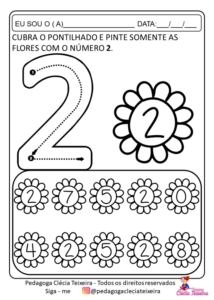 Atividades com números de 0 a 9 para imprimir