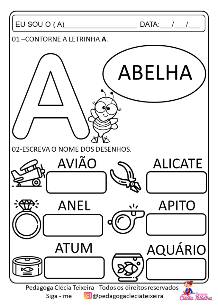 Atividades para Alfabetização I - Atividades de Alfabetização