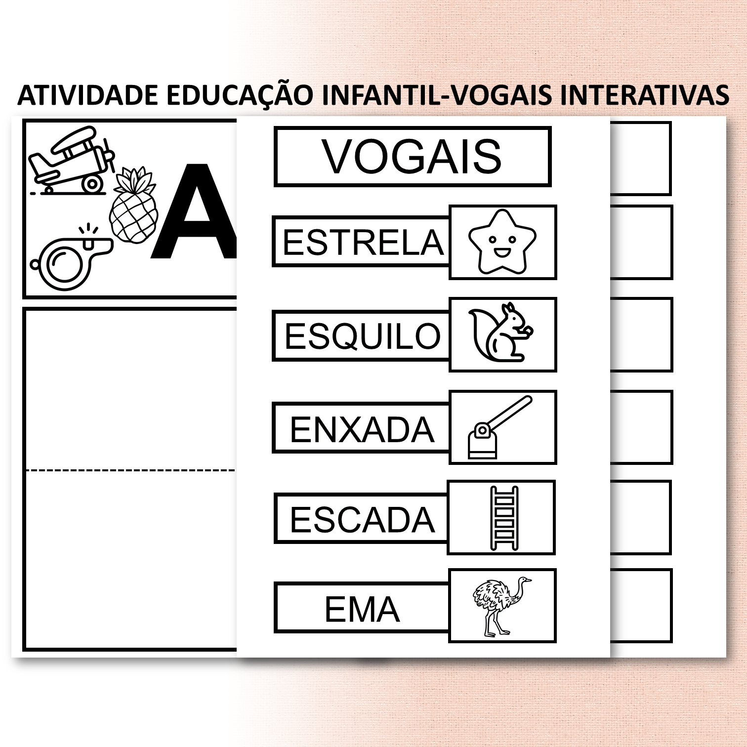 Atividade educação infantil-Vogais interativas