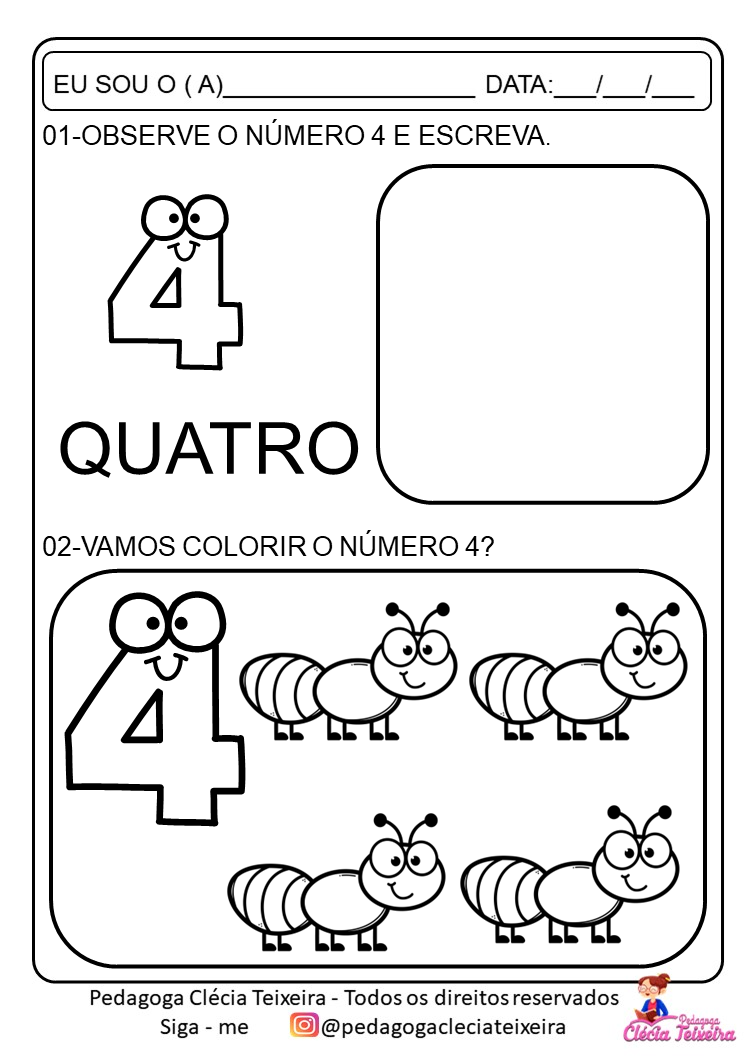 Atividade de matemática-Para imprimir - Clécia Teixeira