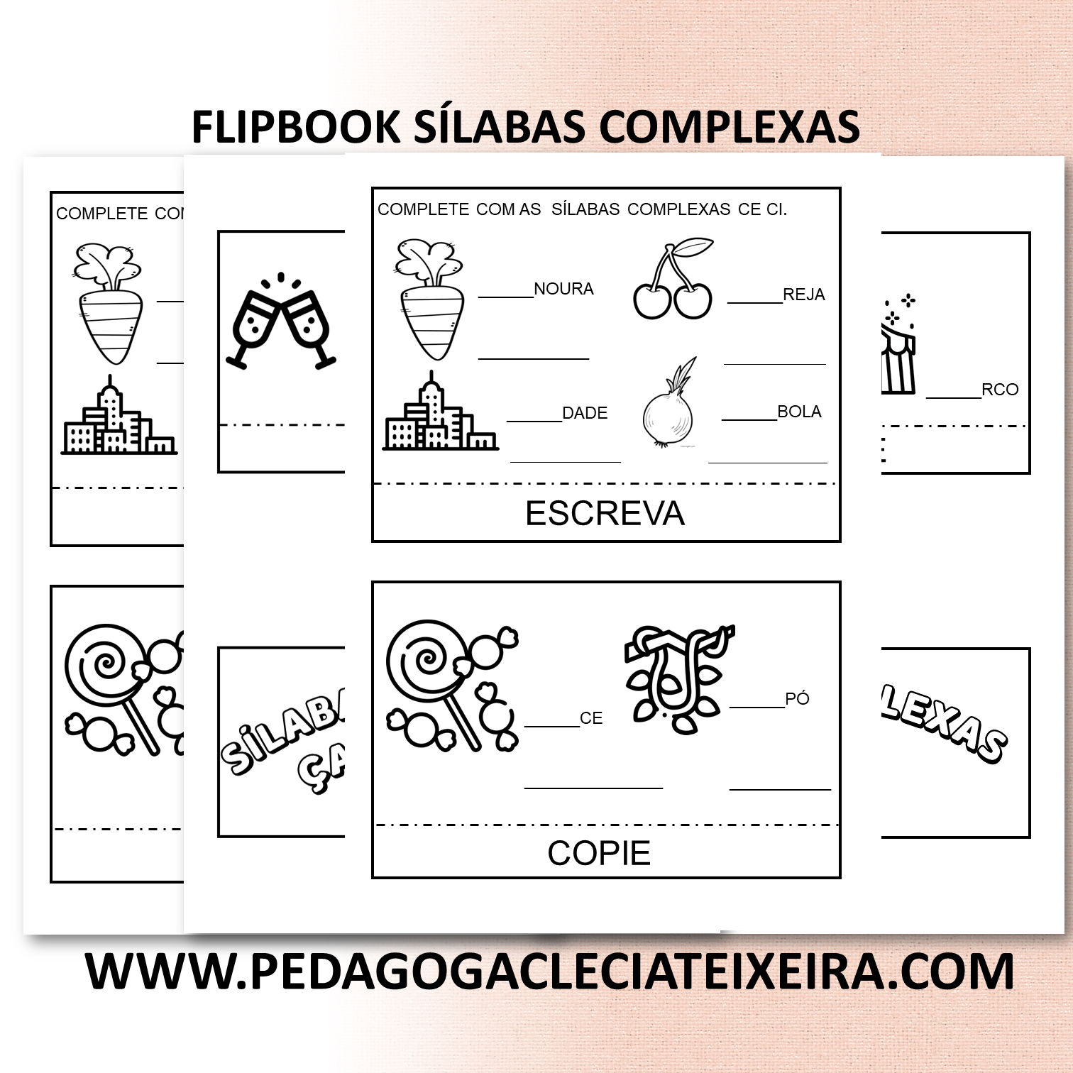 Flipbook sílabas complexas