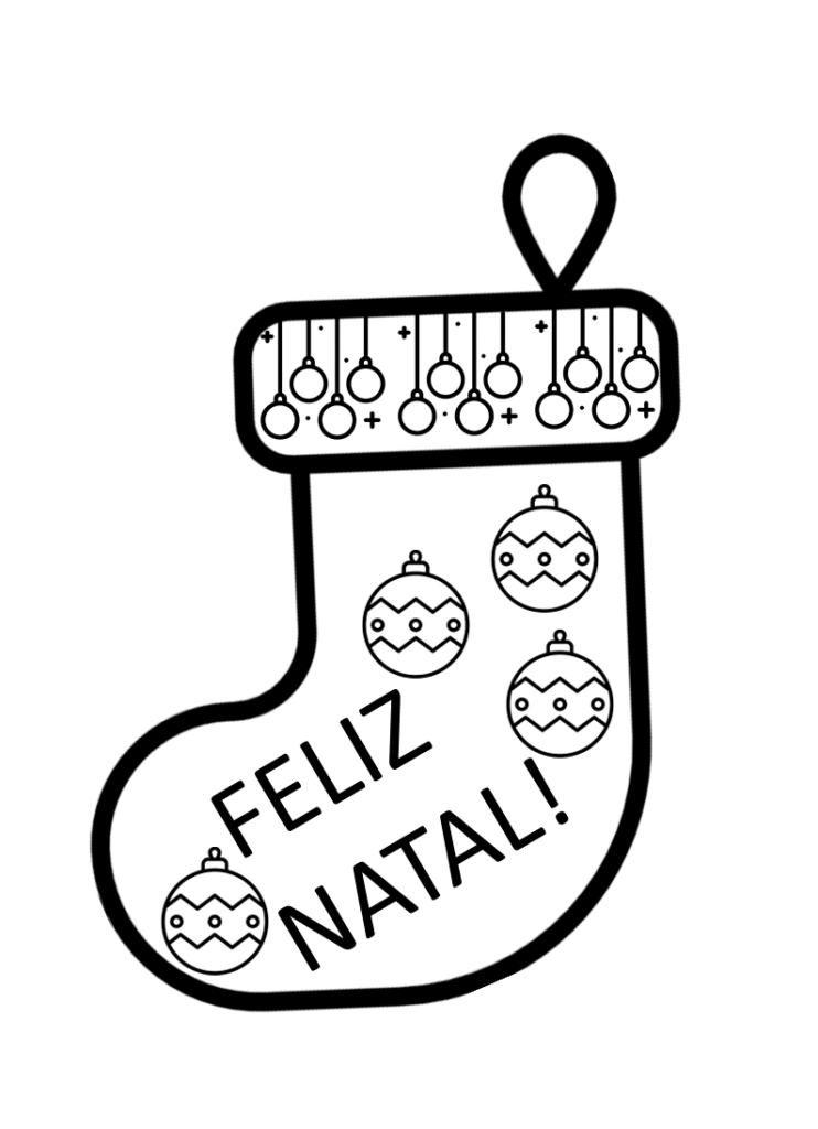 Feliz natal para colorir desenho de página para colorir de arte de linha de  natal para crianças