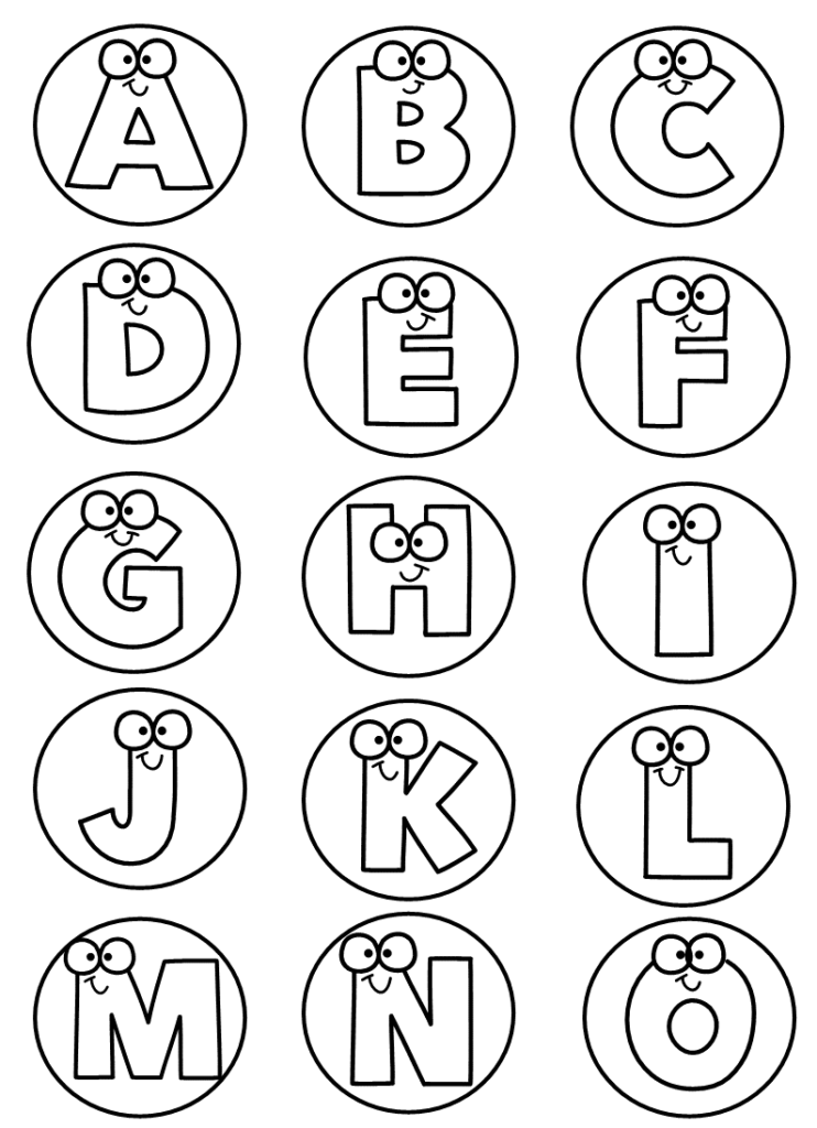 Atividades interativas com letras para imprimir