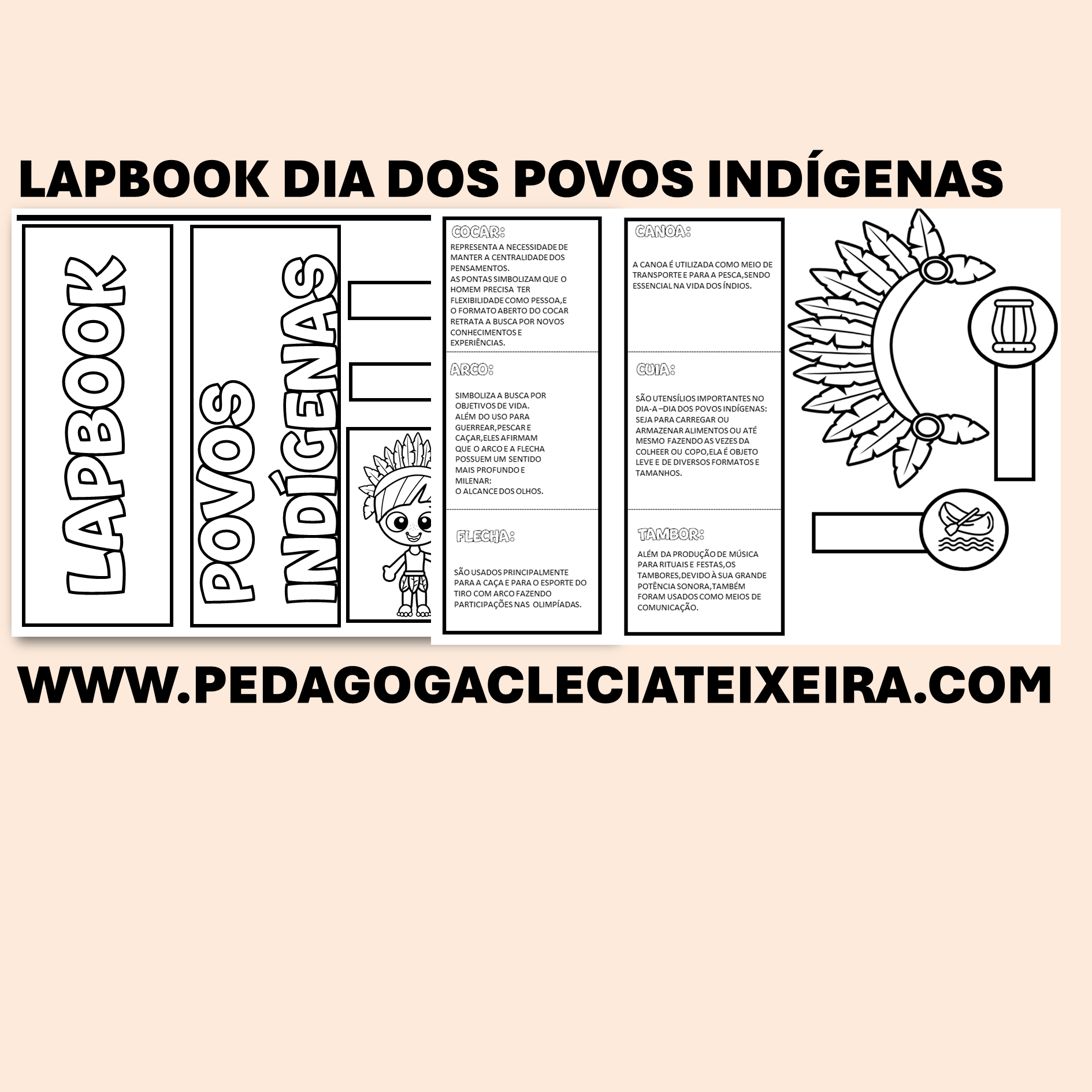 Lapbook Dia dos Povos Indígenas