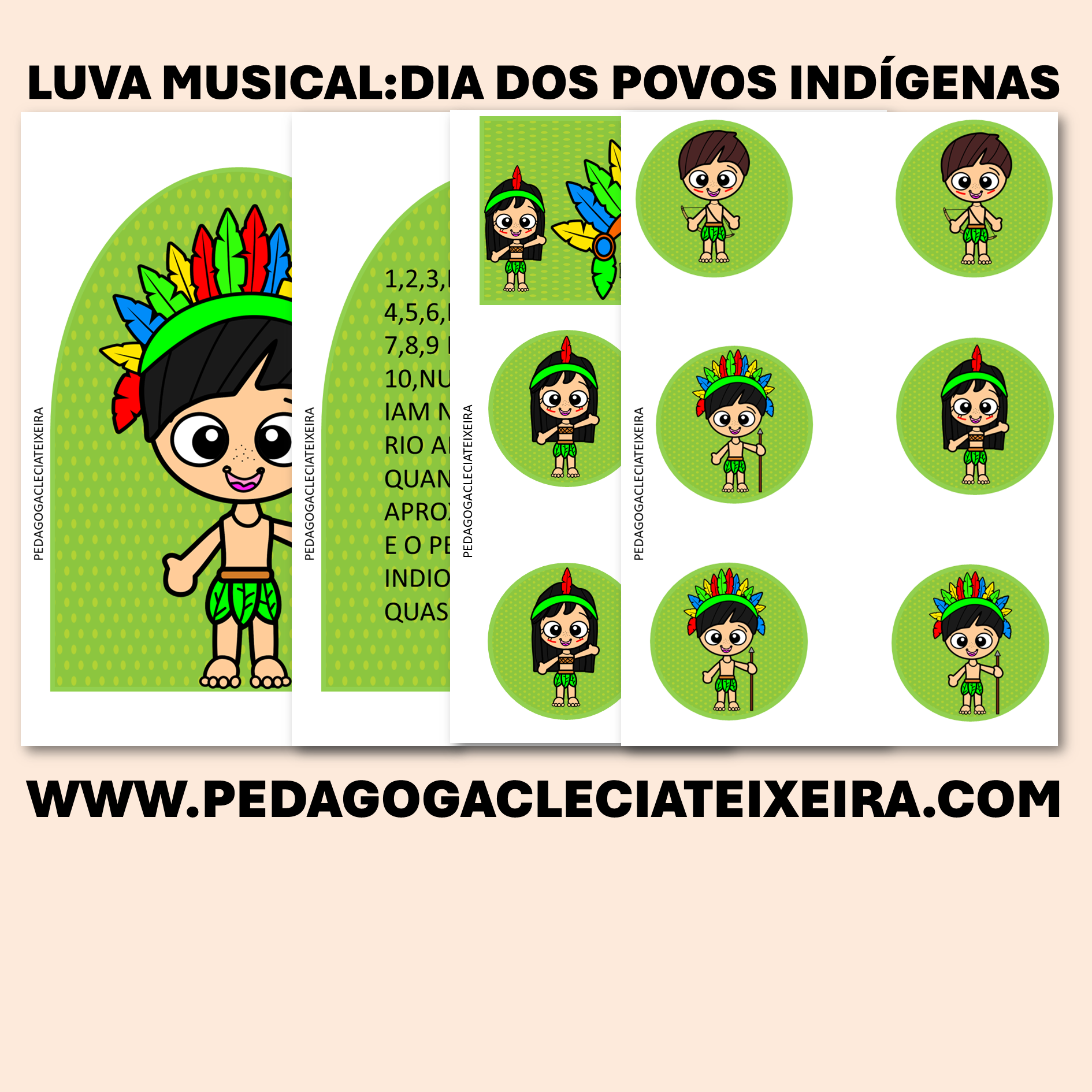Luva musical:dia dos povos indígenas