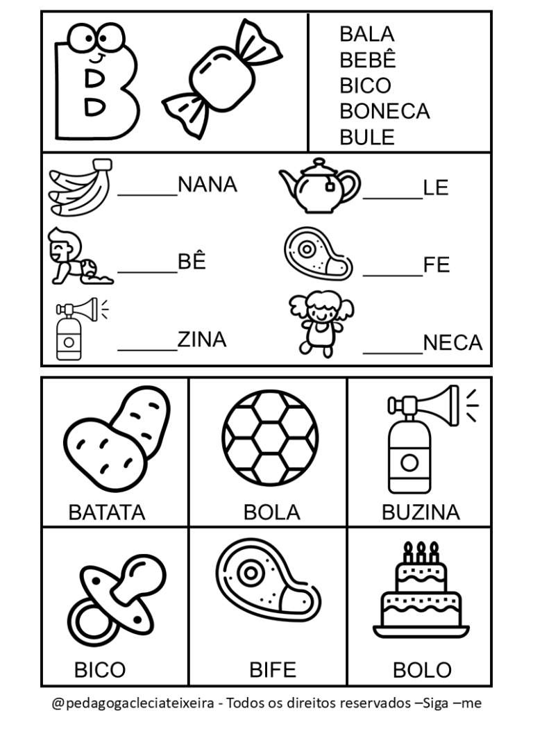 Atividades de leitura para Alfabetização - Clécia Teixeira