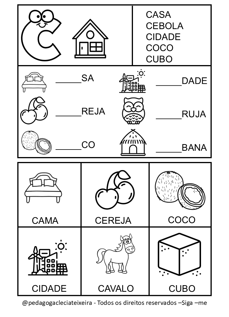 Atividades de leitura para Alfabetização - Clécia Teixeira