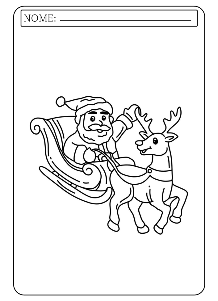 Imagens de desenhos de Natal para colorir Pdf