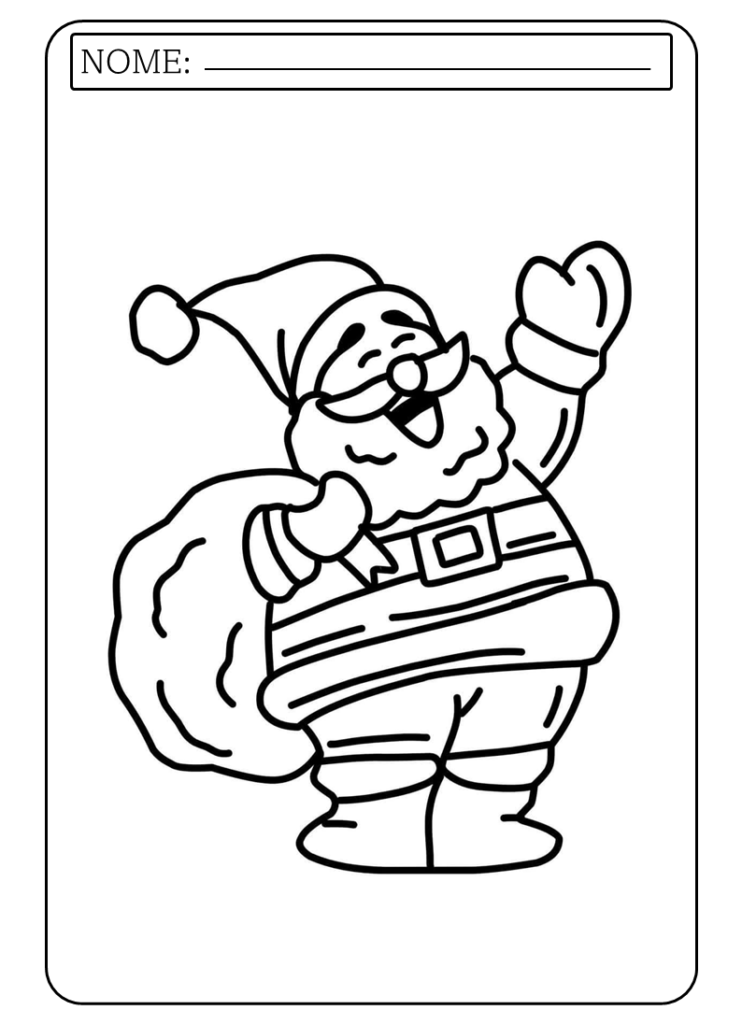 Imagens de desenhos de Natal para colorir Pdf