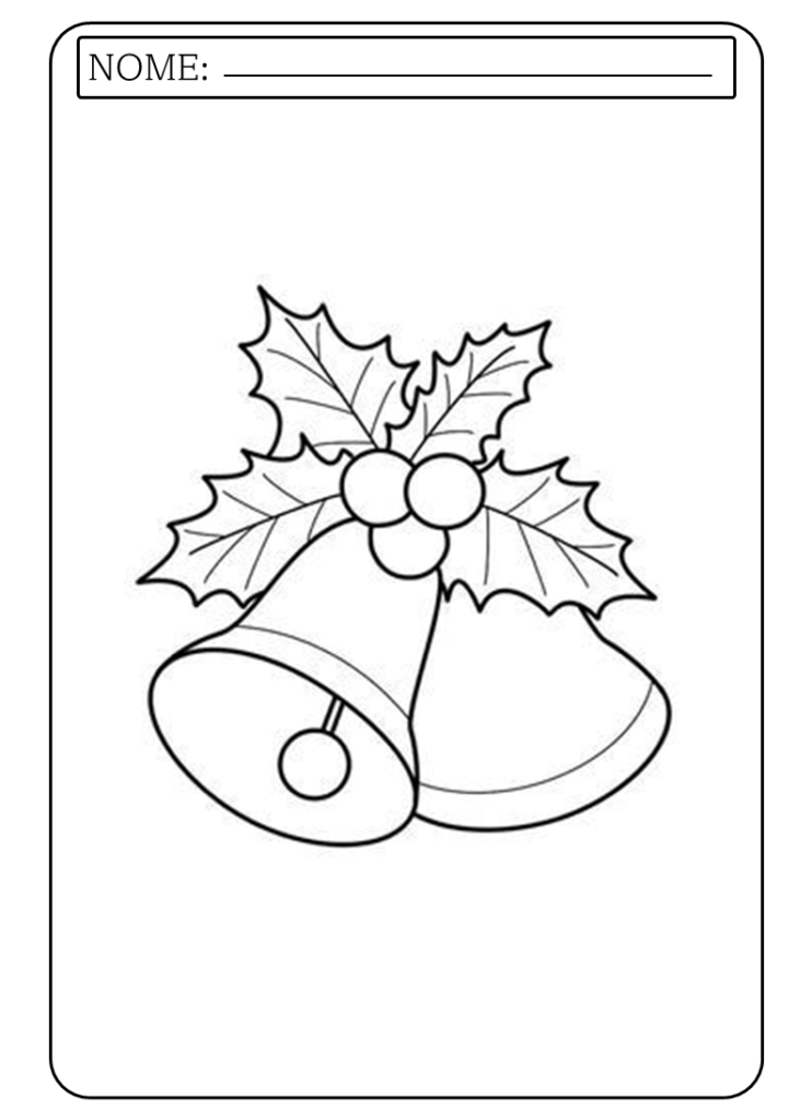 Imagens de desenhos de Natal para colorir Pdf