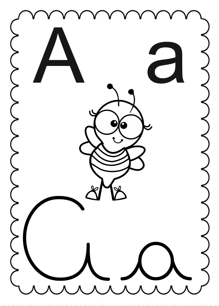 Letras do alfabeto para imprimir - Clécia Teixeira