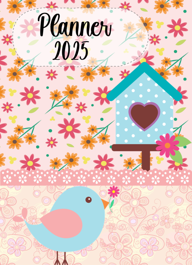 Planner Jardim Encantado 2025 gratuito