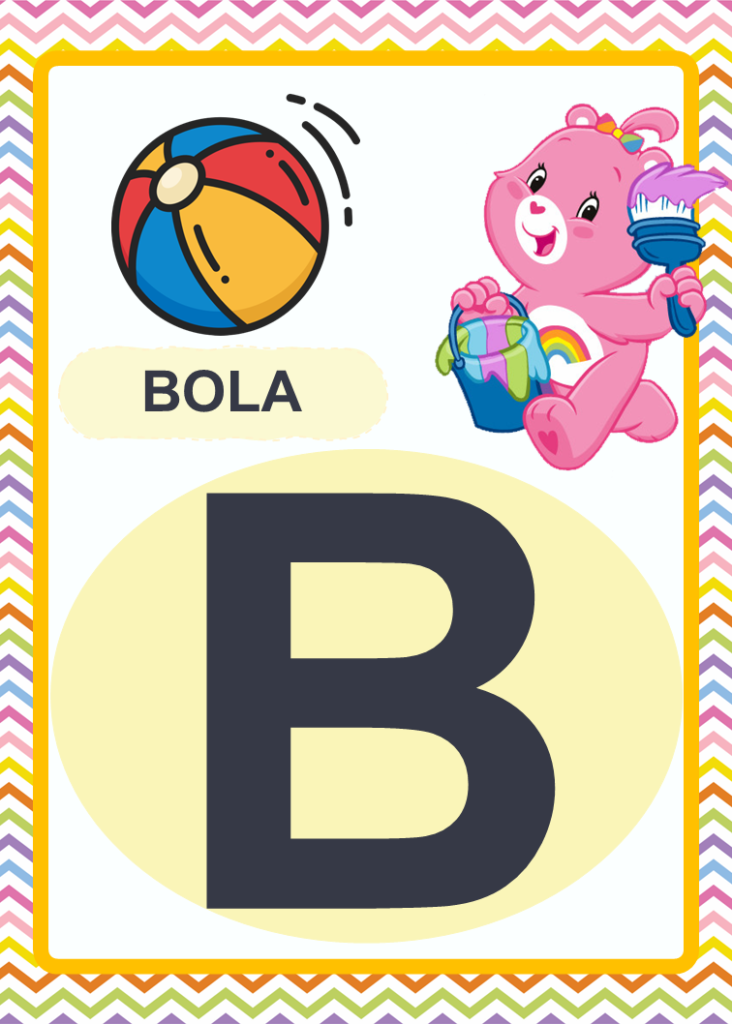 Alfabeto ursinhos com letra bastão grátis PDF