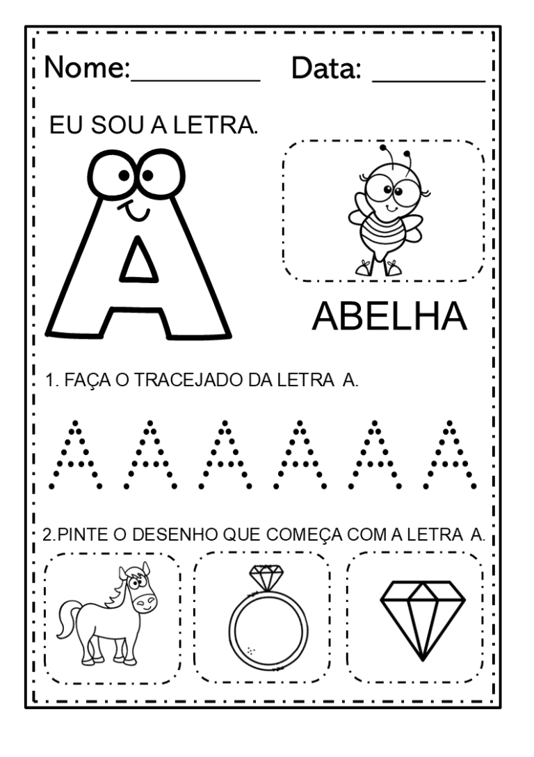 Atividades com as letras do alfabeto para imprimir - Clécia Teixeira