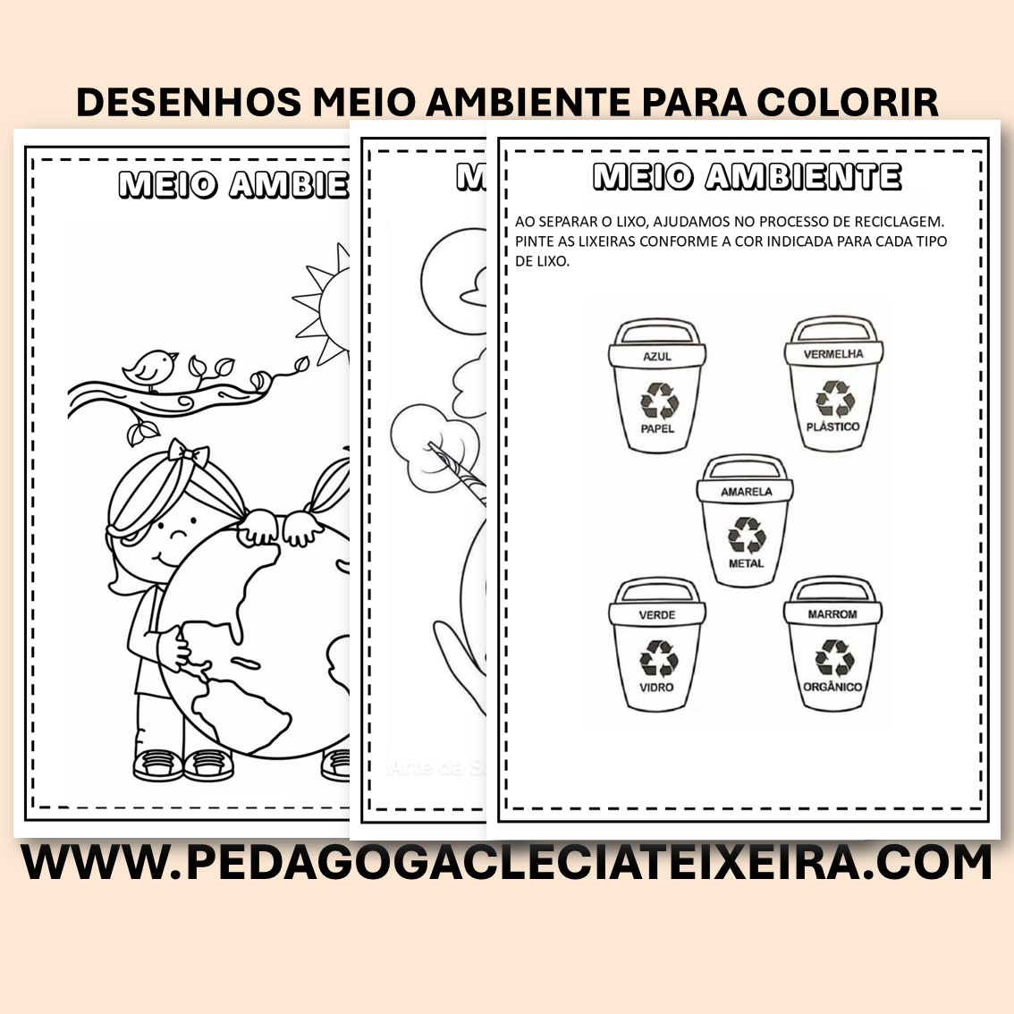 Desenhos do meio ambiente para colorir