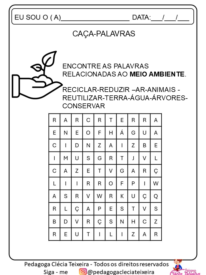 Atividades meio ambiente educação infantil
