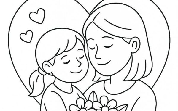 Desenhos dia das mães para colorir grátis