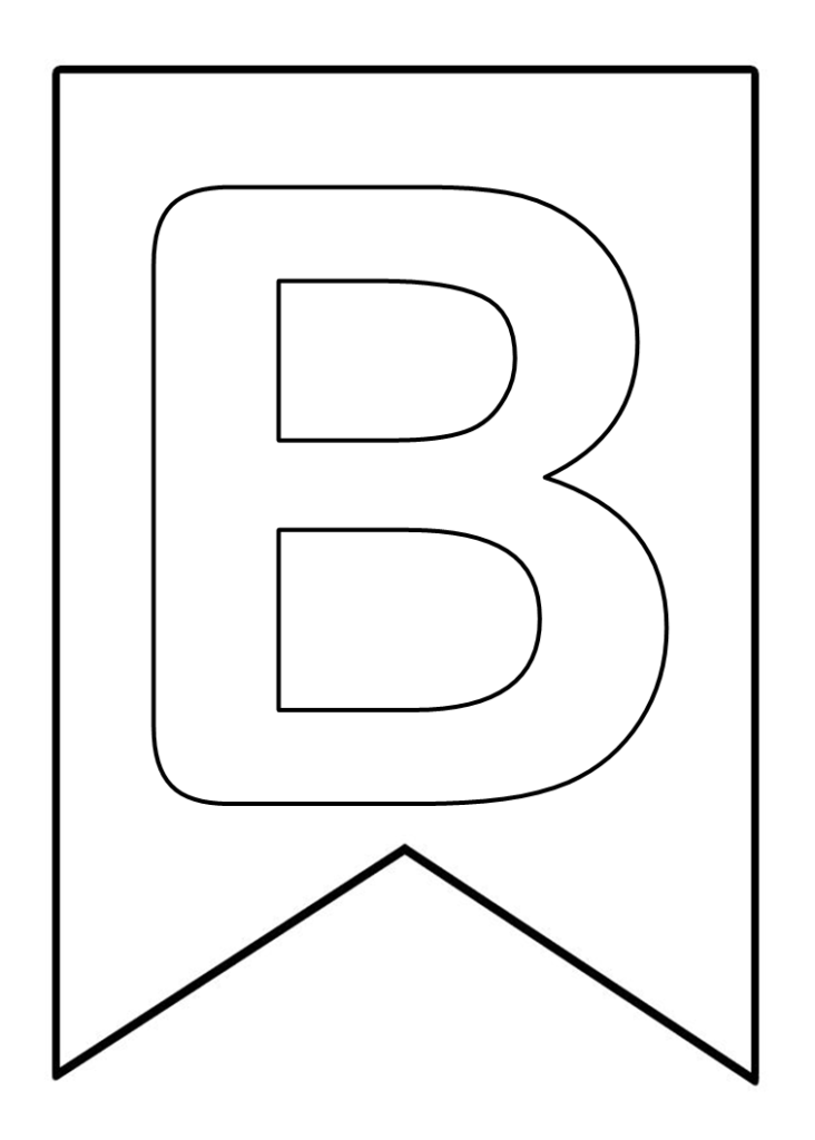 Bandeirinhas do alfabeto -gratuito para imprimir