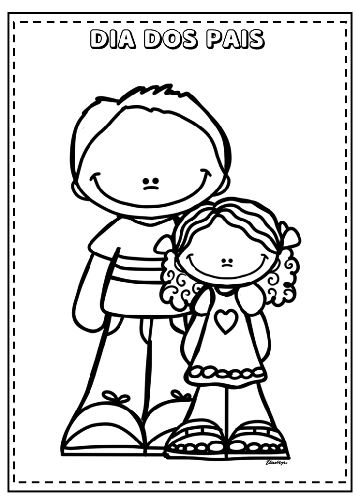 Desenhos dia dos pais para colorir e imprimir