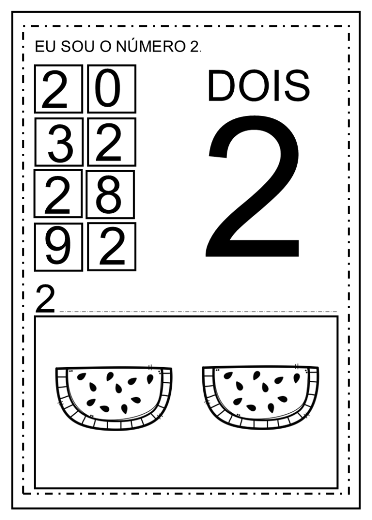 Atividades sobre números quantidade Em PDF