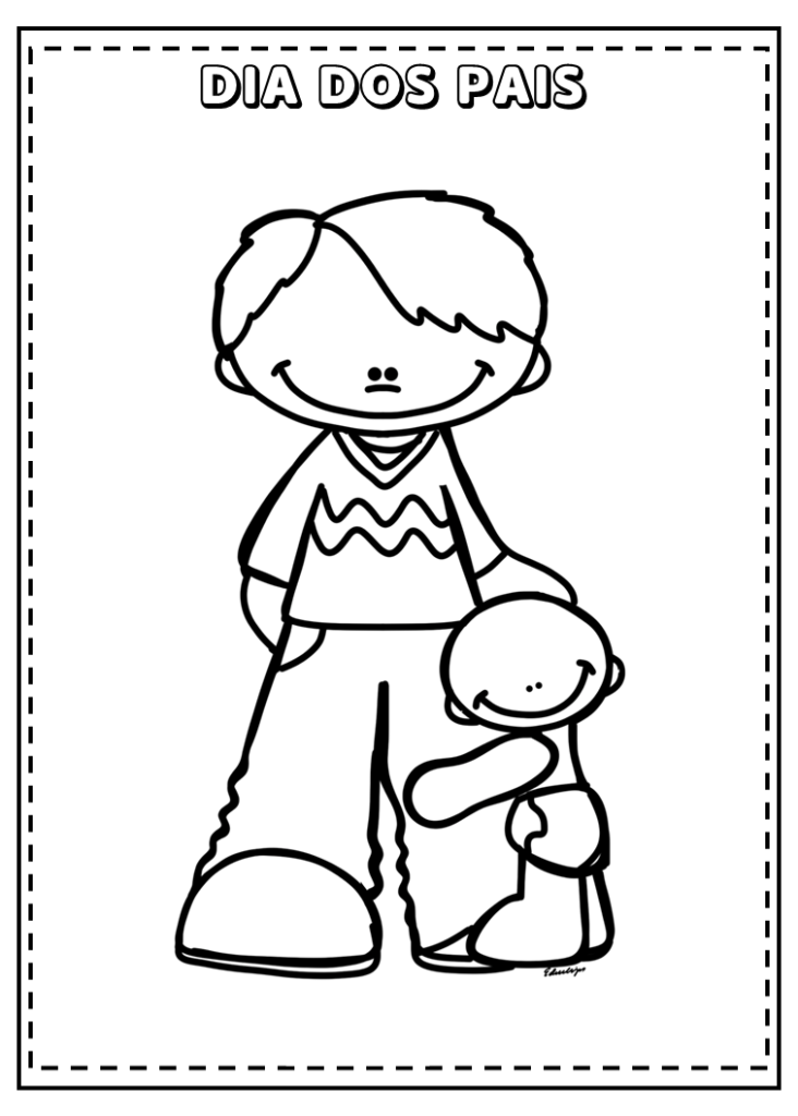 Desenhos dia dos pais para colorir e imprimir