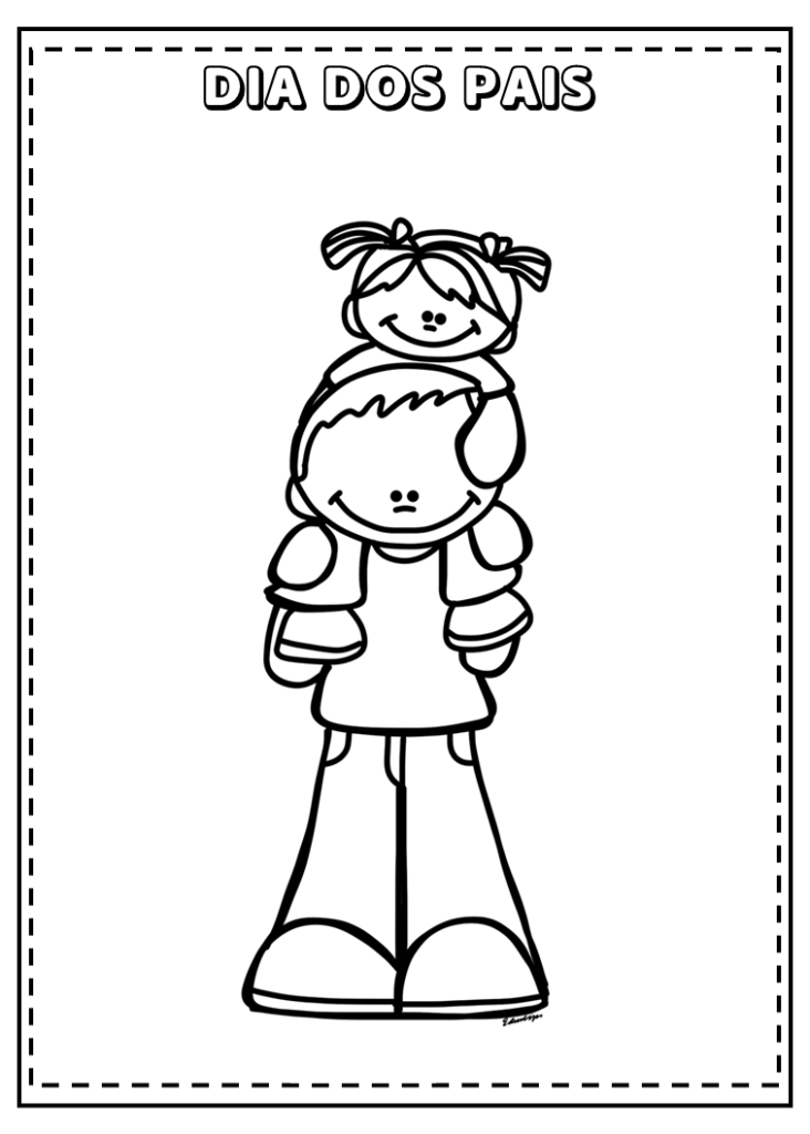 Desenhos dia dos pais para colorir e imprimir