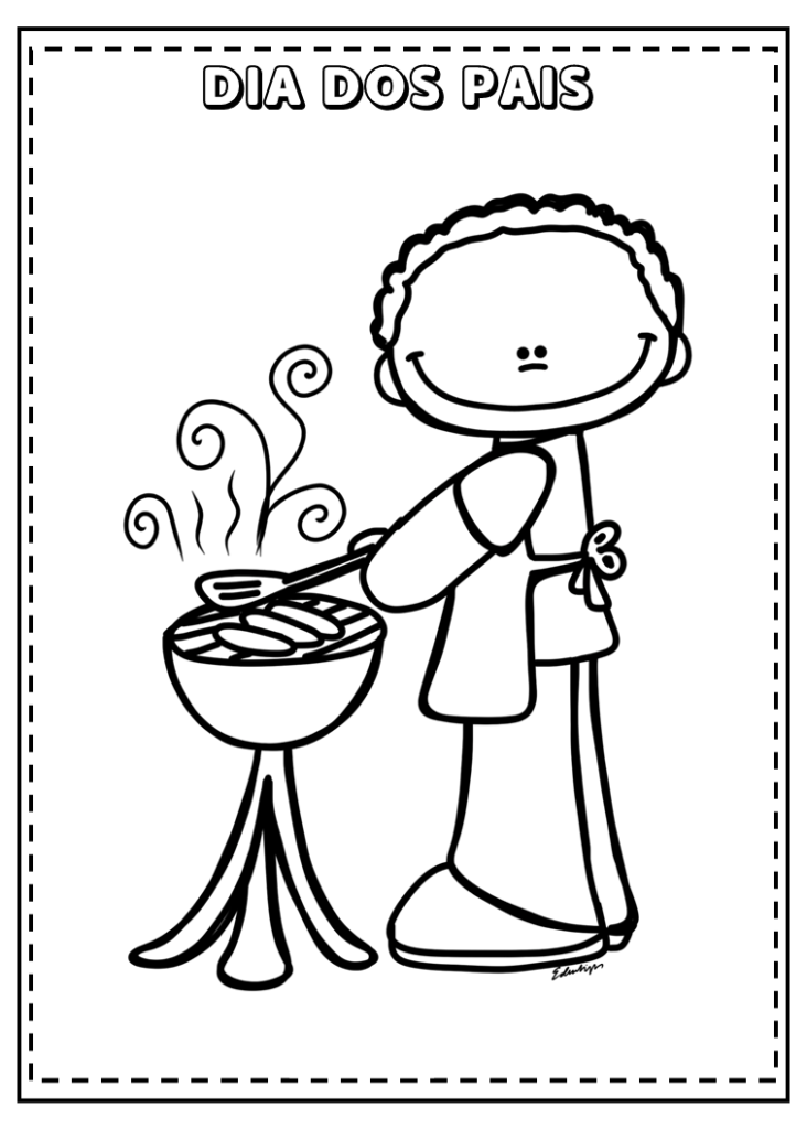 Desenhos dia dos pais para colorir e imprimir