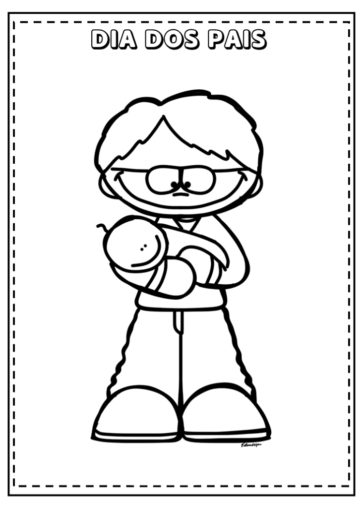 Desenhos dia dos pais para colorir e imprimir