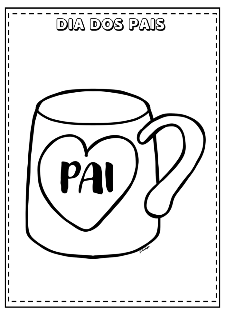 Desenhos dia dos pais para colorir e imprimir