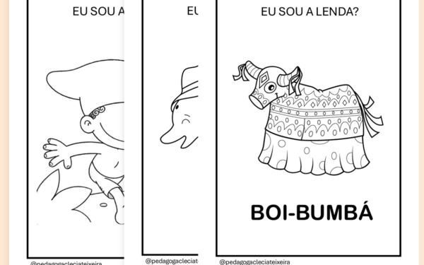 Desenhos do folclore brasileiro para colorir