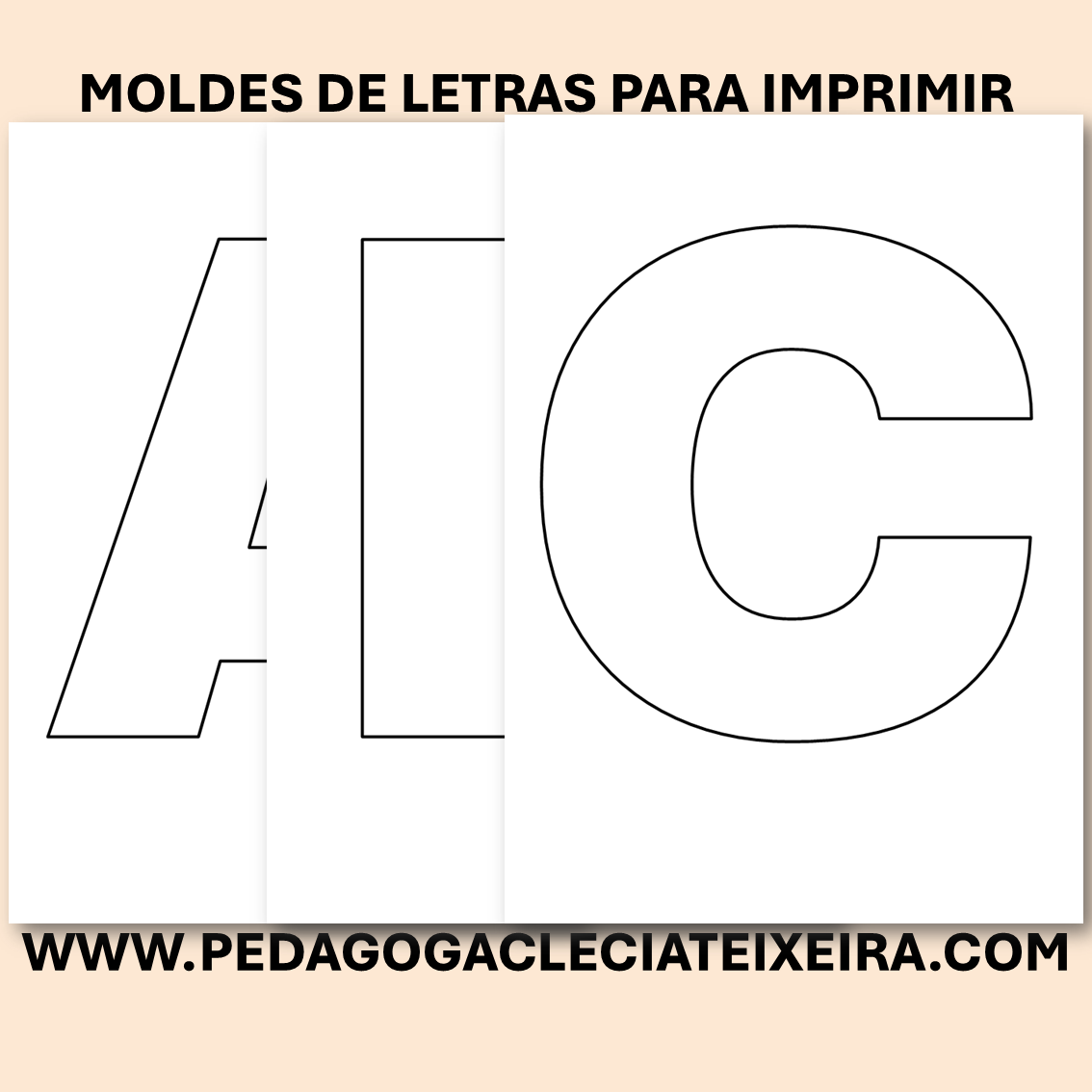 Moldes de letras para imprimir