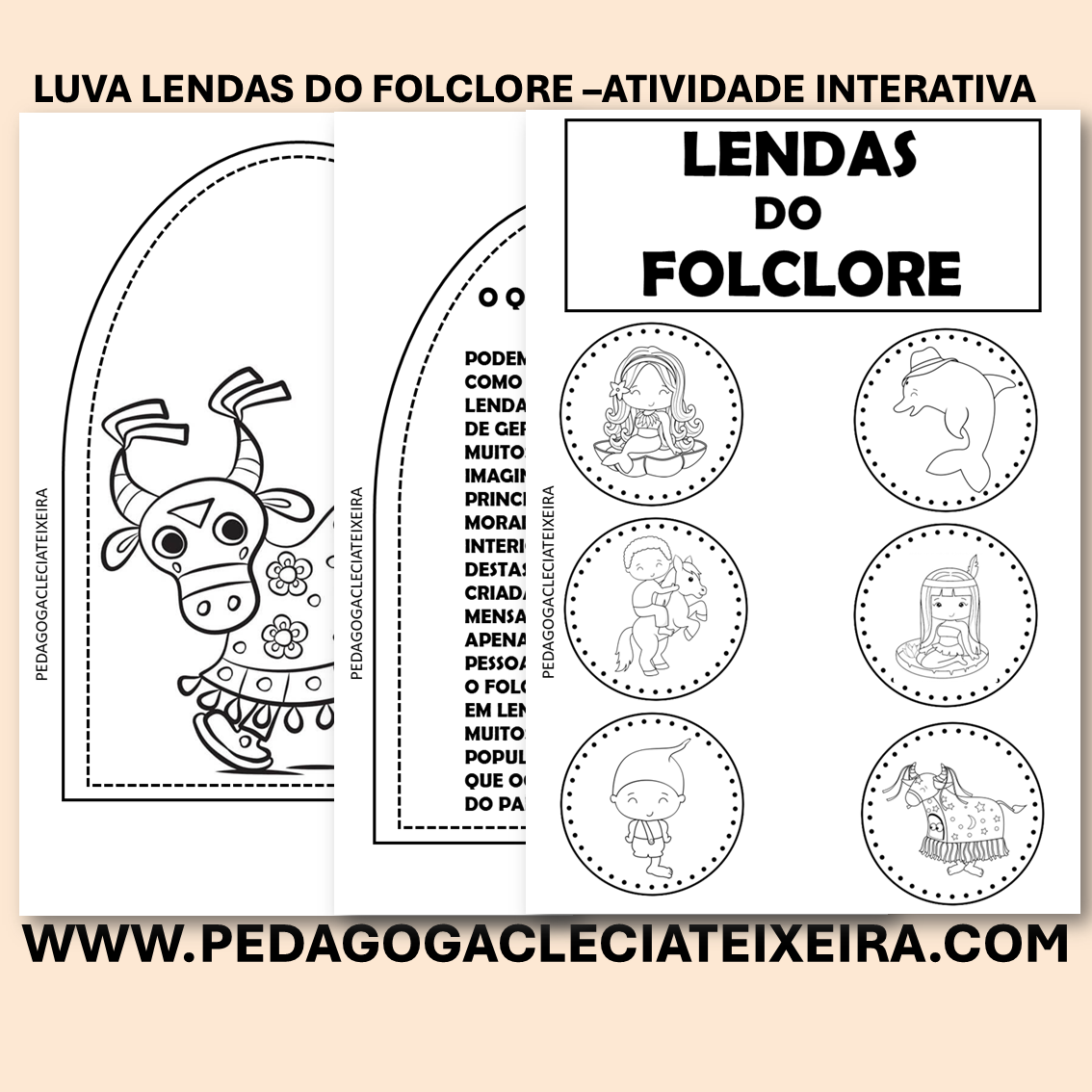 Luva lendas do folclore-Atividade Interativa