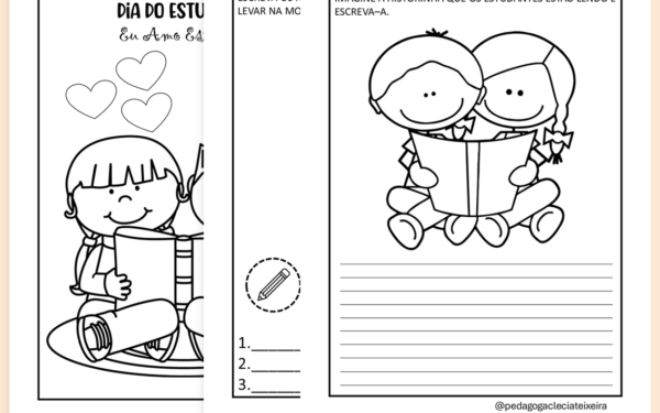 Dia do estudante atividade infantil-Em PDF